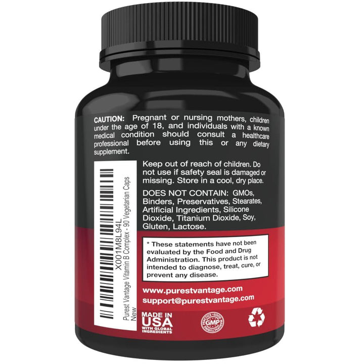 Purest vantage Vitamin B Complex Vitamins B12, B1, B2, 