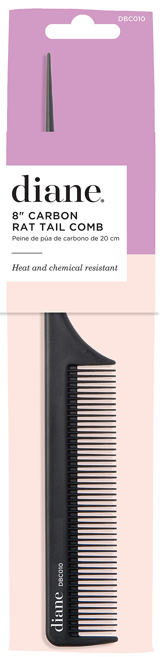 High Heat-Resistant Carbon Tail Comb (Pack of 12)