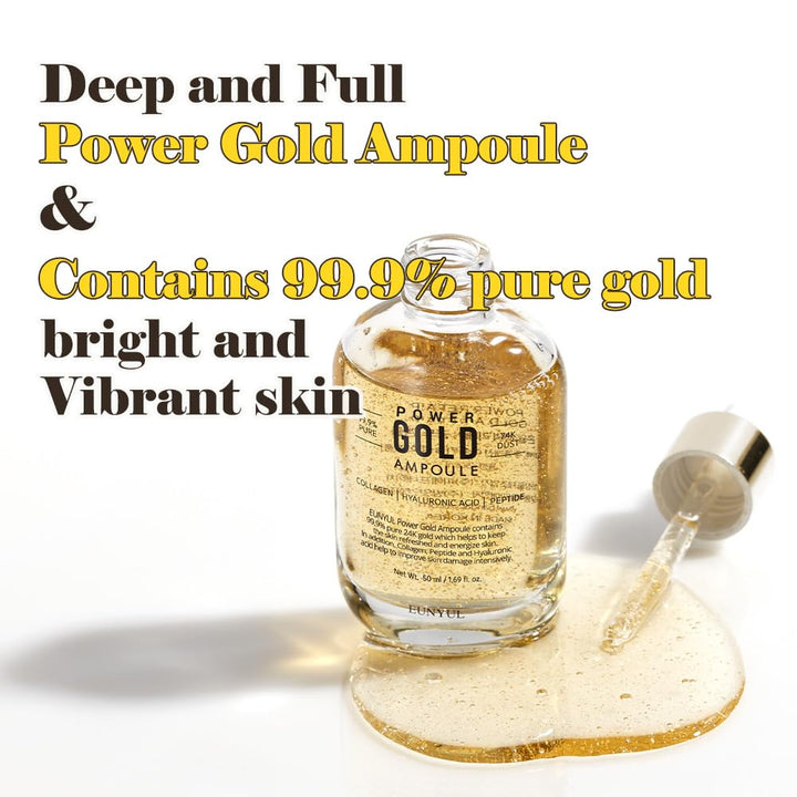 Power Enhancing Gold Ampoule [1.69 fl. Oz. / 50ml] 99.99% Pure 24K Gold Serum