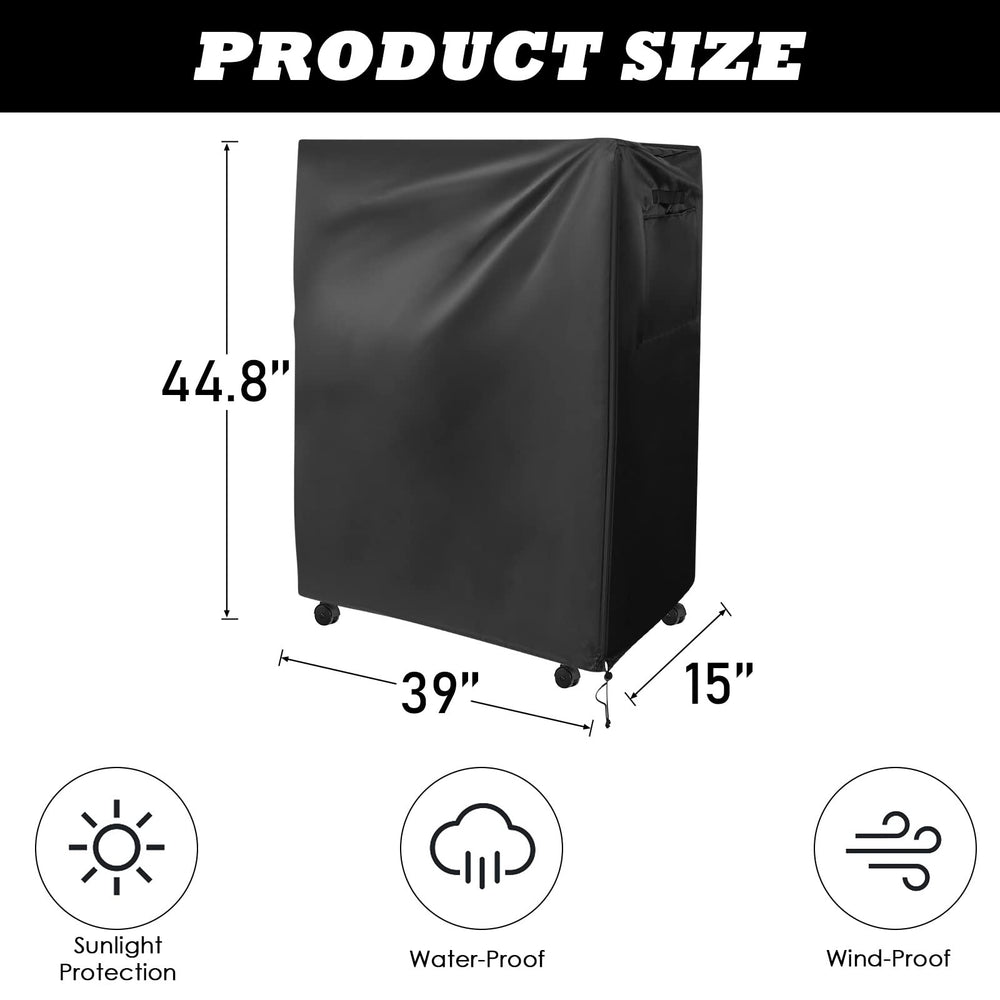Multifunctional Protective Cover Rollaway Bed Cover, Waterproof, w/ Strong Zipper, Buckles & Side Storage Pocket
