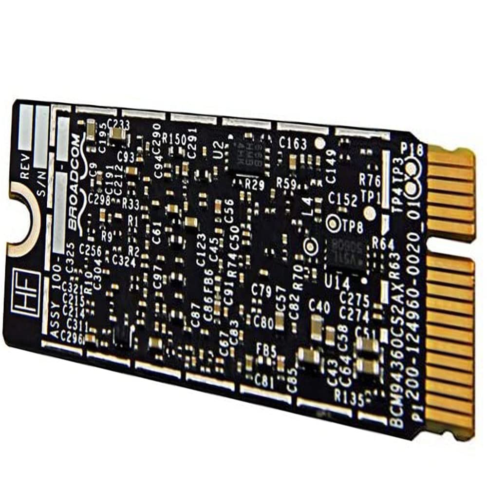 BCM94360CS2 Wifi Bluetooth Airport Wireless Card Replacement for MacBook Air 11 A1465 (2013, 2014, 2015) 13 A1466 (2013, 2014, 2015, 2017) (661-7465, 661-7481, 653-0023)