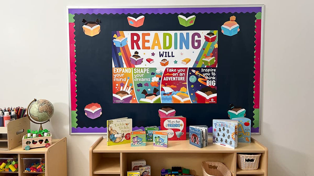 Sproutbrite Classroom Decorations - Reading Banner and 