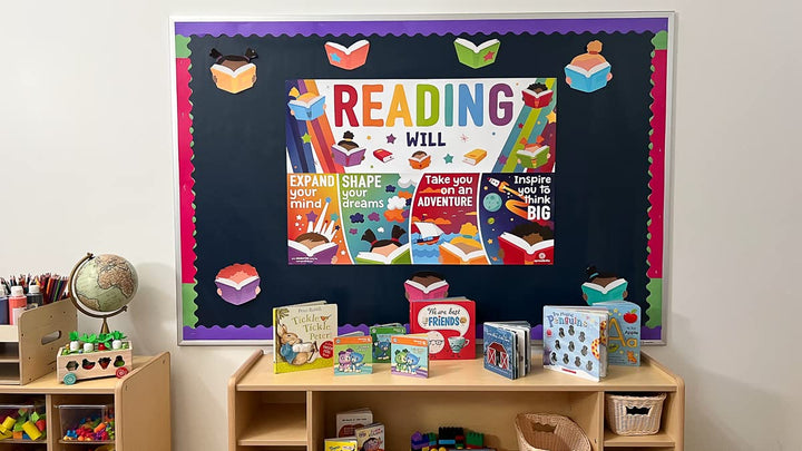 Sproutbrite Classroom Decorations - Reading Banner and 