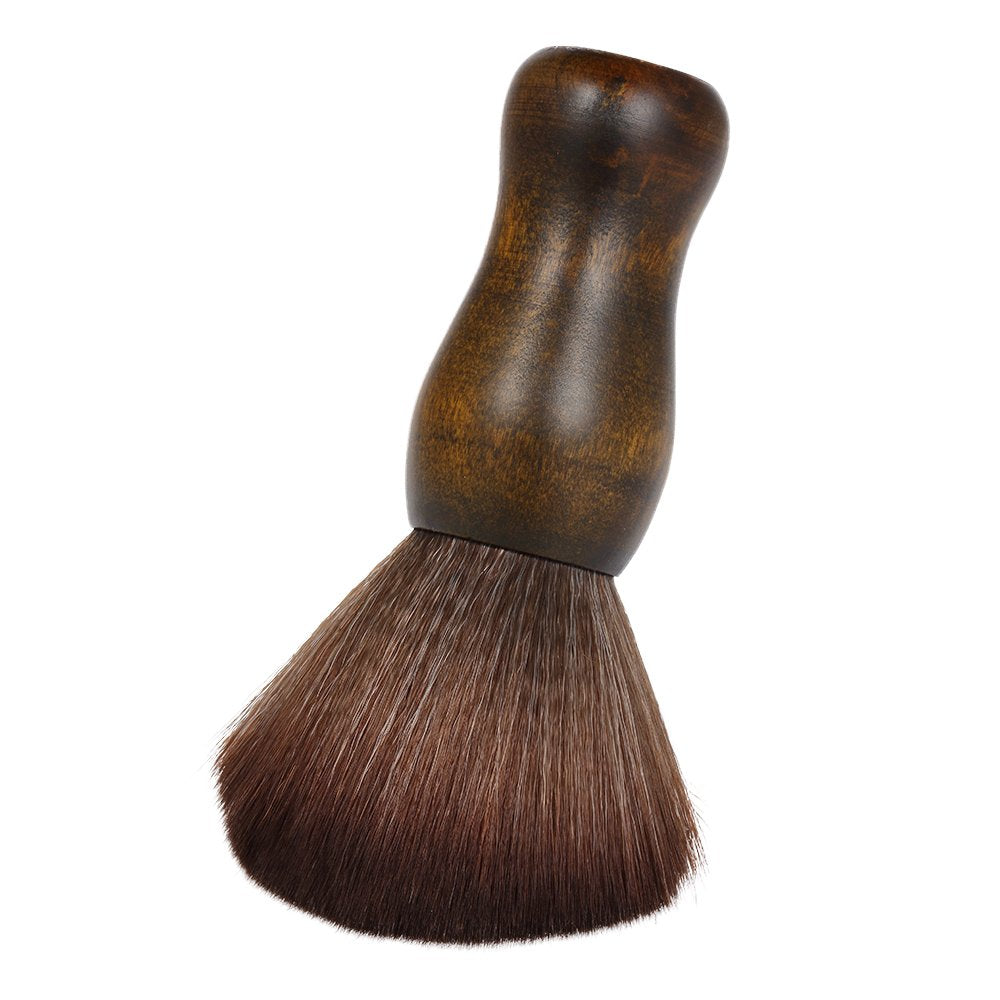 Large Hair Cutting Neck Duster Brush Professional Barber Natural Fiber Wooden Handle Cutting Kits