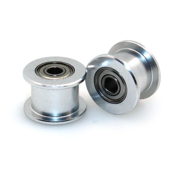 GT2 16 Toothless Bore 3mm Aluminum Timing Belt Idler Pulley for 6mm Width Timing Belt 3D Printers (10pcs)
