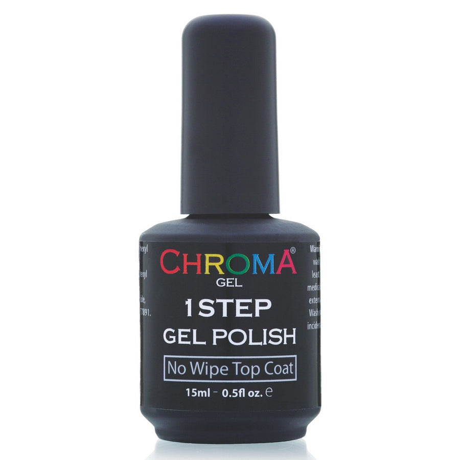 No Wipe Top Coat Gel Polish 15 ml by CHROMA GEL