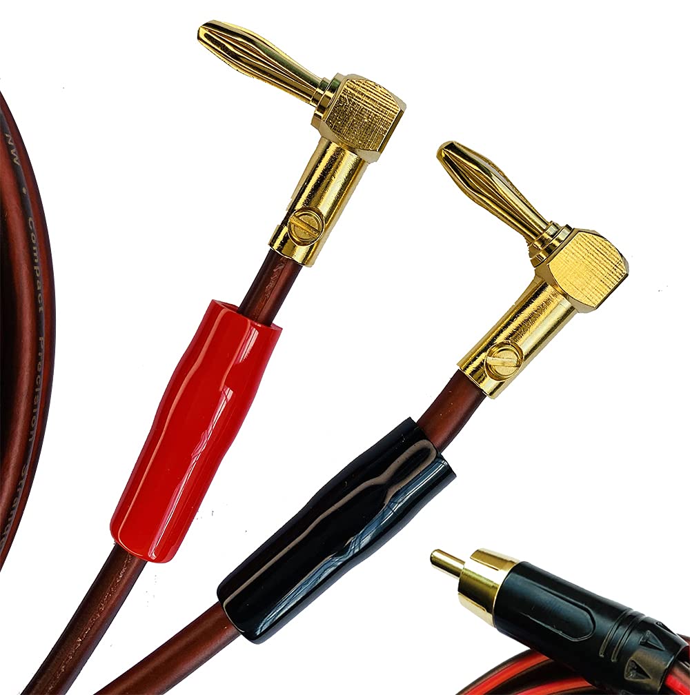 Clodintell Banana Plug to RCA Speaker Cable,Speaker Wir