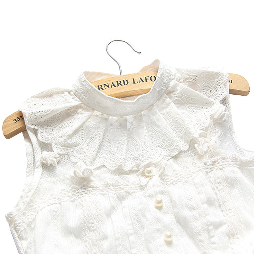 Shinywear Casual Lace Decorative Pleated Spread False C