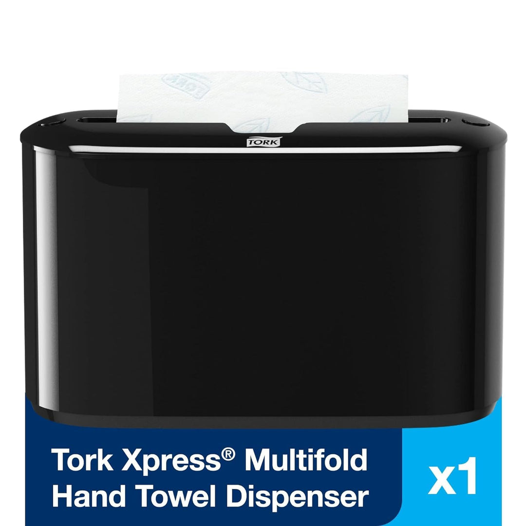 Xpress Paper Towel Dispenser, Black, Compact for Home Use, Fits H2 Towels