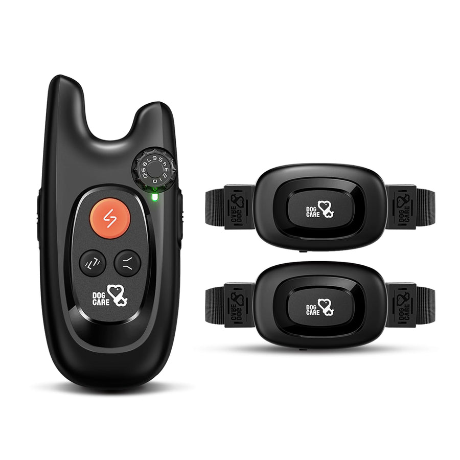 Dog Training Collar with Remote - Rechargeable Training Collar for Small Medium Large Dogs with Beep, Vibration, and Shock Training Modes, Rainproof E-Collar with Security Lock