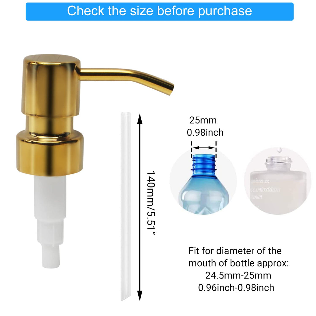 MroMax 3Pcs 304 Stainless Steel Soap and Lotion Dispens