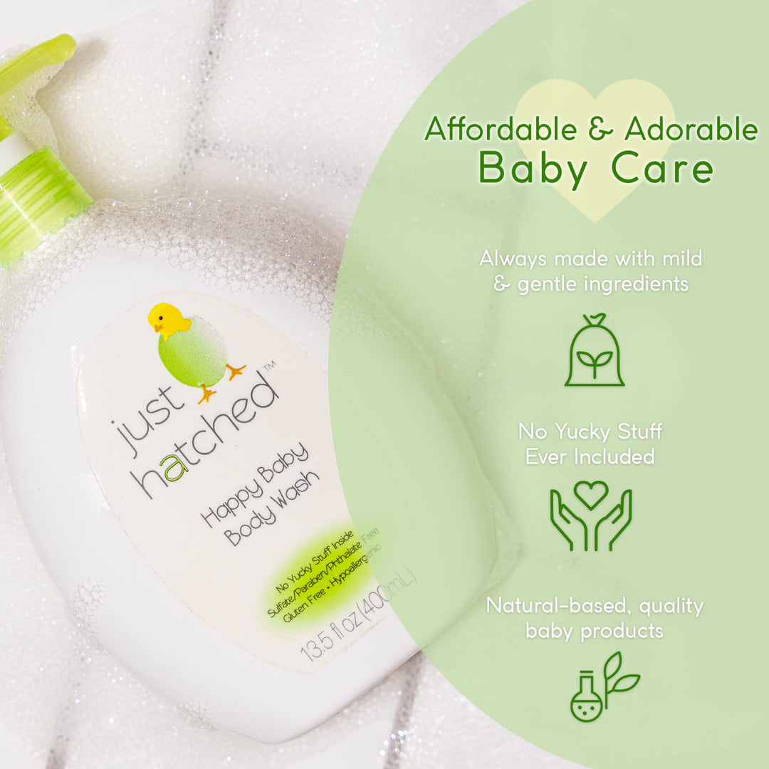 Just Hatched Happy Baby Body Wash, 13.5 Ounce