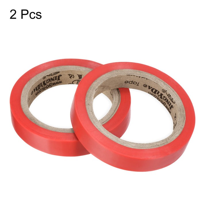 26Ft Grip Finishing Tape, 2 Pack PVC Racquet Finishing Tapes Racket Accessories Sticky Seal for Tennis Badminton, Red