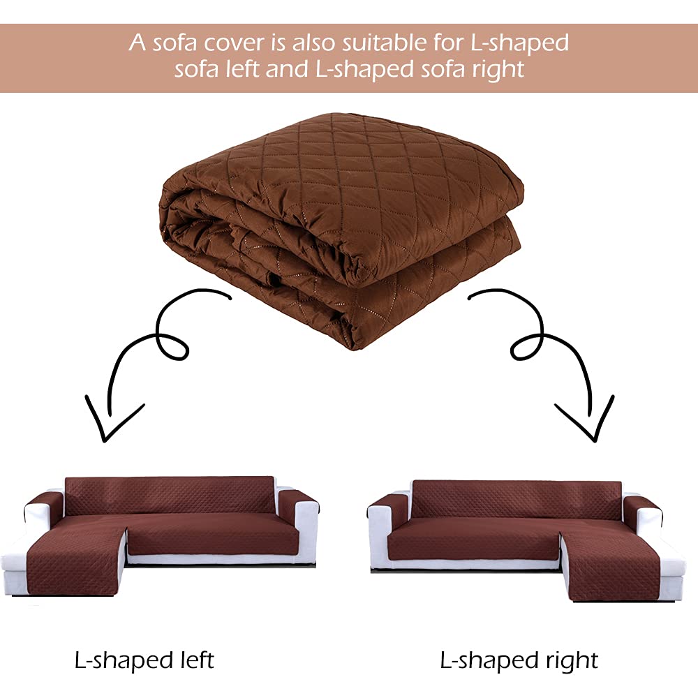 JIABOLANG Double Side L Shape Couch Cover Sectional Sof
