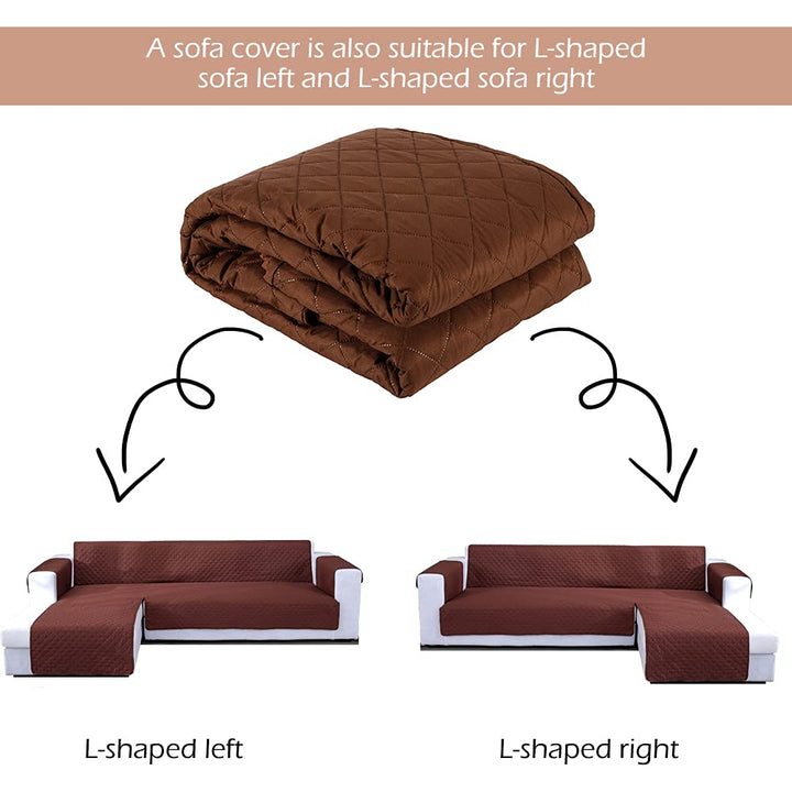 JIABOLANG Double Side L Shape Couch Cover Sectional Sof