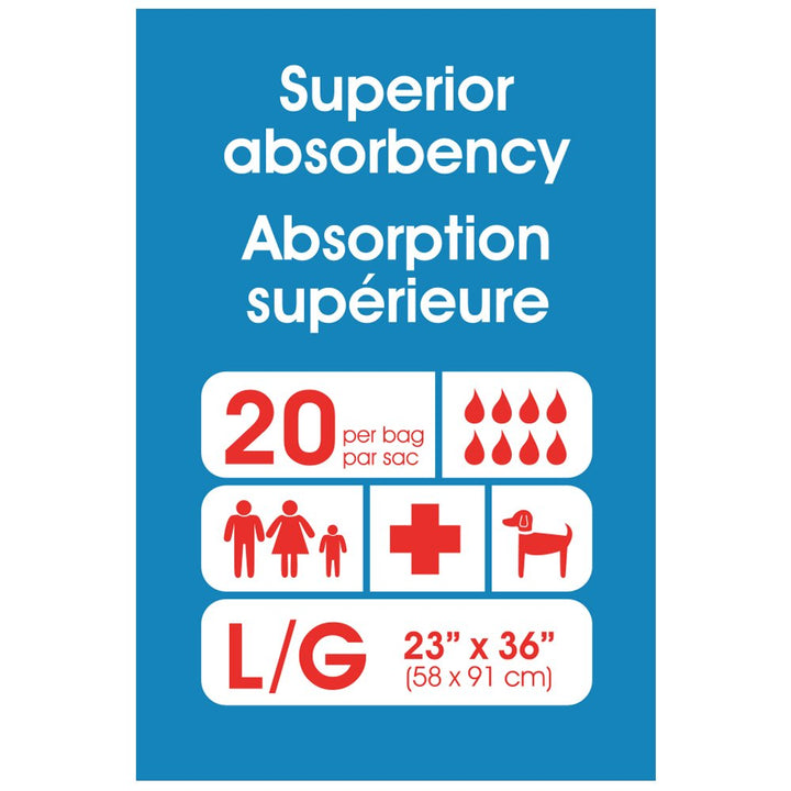 UltraBlok Disposable Incontinence Underpads for Bed + F