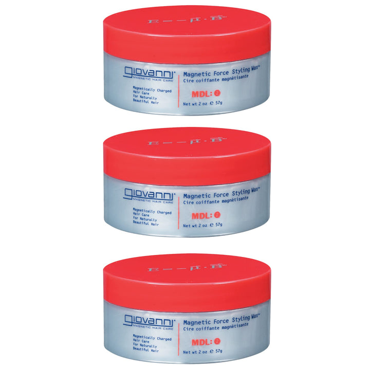 Magnetic Force Styling Wax, 2 oz Containers (57 g) (Pack of 3)