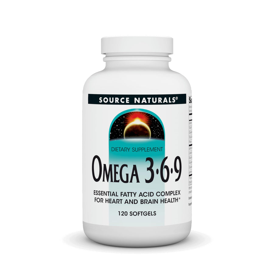 Omega 3-6-9, Essential Fatty Acid Complex for Heart and Brain Health* - 120 Softgels