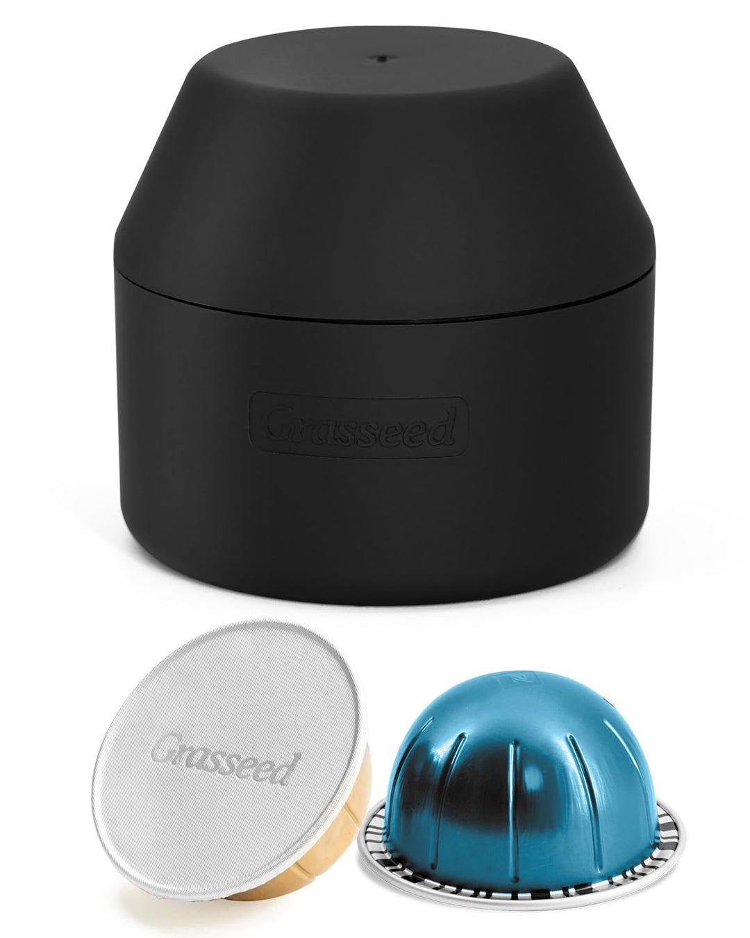 Reusable Vertuo Capsule Kit for VertuoLine Capsules with Only Holder, Fits for Refill Pods Vertuoline Pod - Black