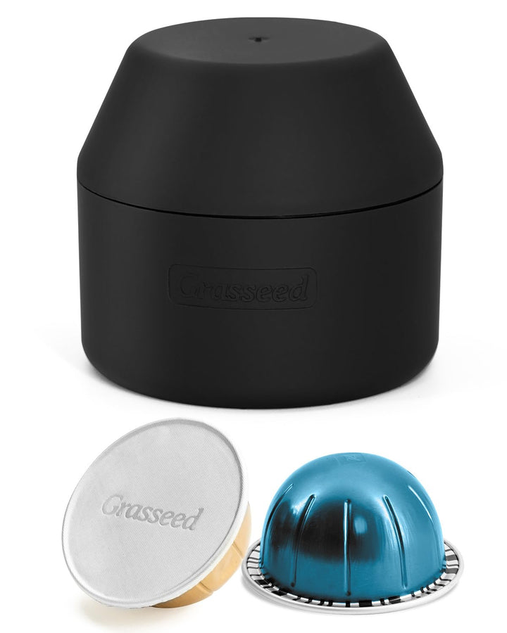 Reusable Vertuo Capsule Kit for VertuoLine Capsules with Only Holder, Fits for Refill Pods Vertuoline Pod - Black