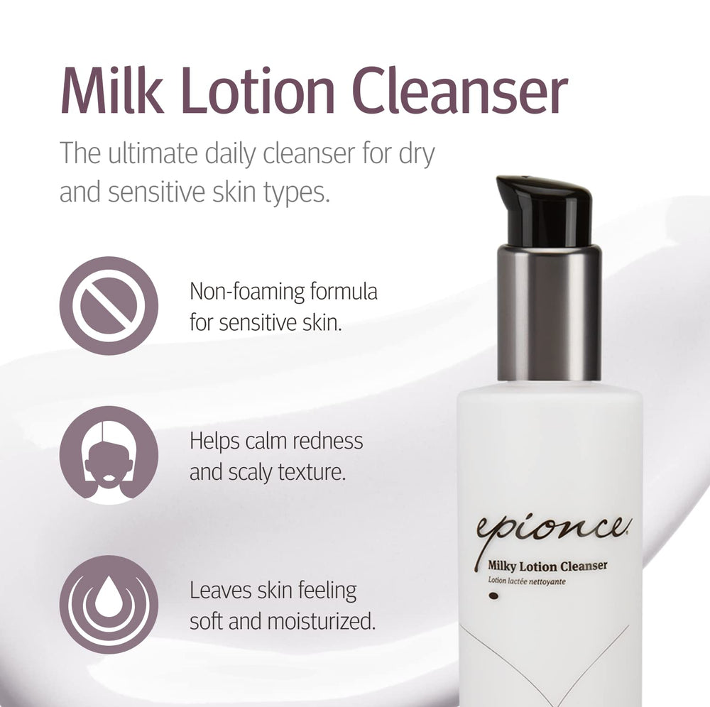 Milky Lotion Cleanser - Skin Barrier Repair Sensitive Skin Face Wash, Hydrating Facial Cleanser, Dirt & Makeup Remover Gentle Face Cleanser