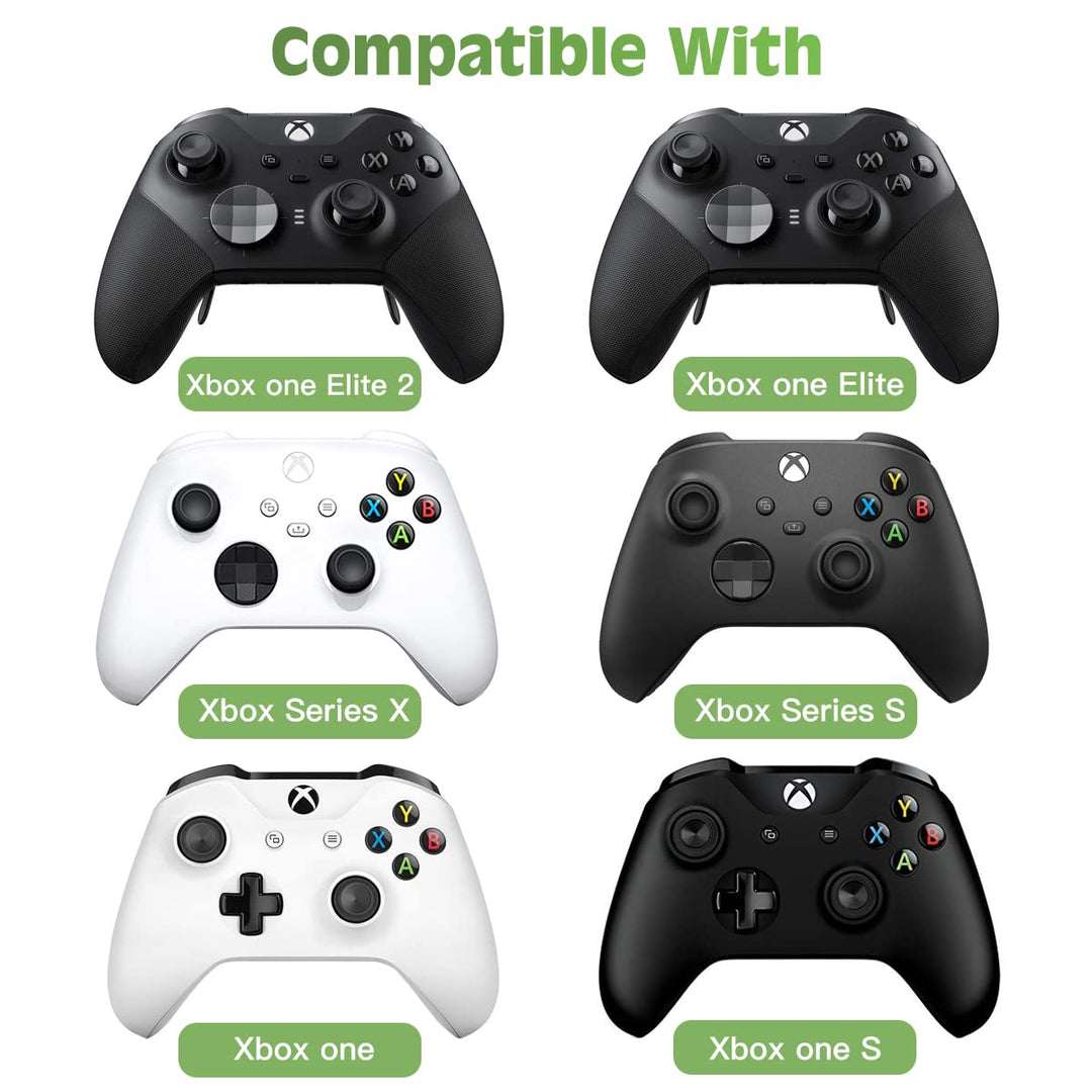 Green Backlight Keyboard for Xbox One, Xbox Series X/S,Wireless Chatpad Message KeyPad with Headset &amp; Audio Jack,Mini Game Keyboard Fit Xbox One/One S/One Elite/2, 2.4G Receiver Included, White