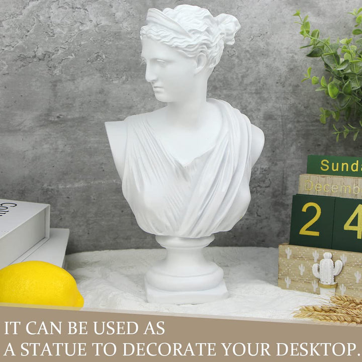 Norrclp 12.5in Greek Statue of Diana, Classic Roman Bus