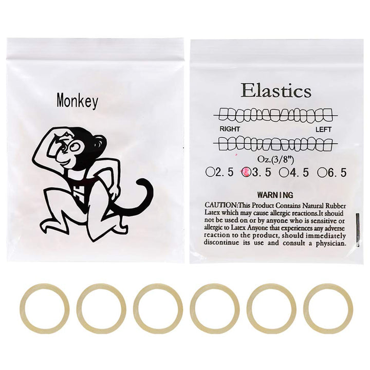 Dental Orthodontic Rubber Bands Orthodontic Elastic Orthodontic Supply (3/8, 3.5 Oz)