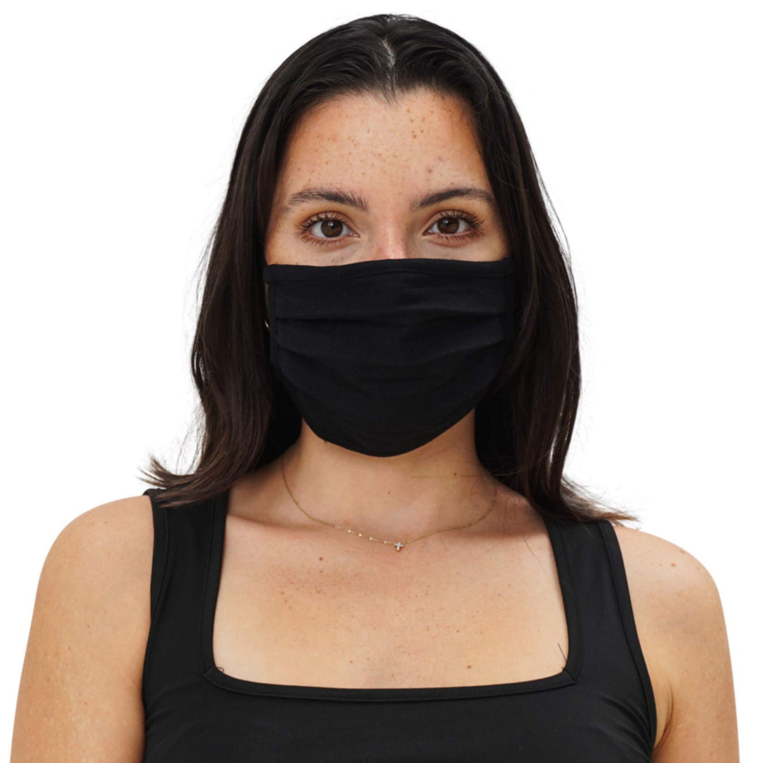3 Pack Simlu Unisex Reusable Pleated Fabric Face Mask w