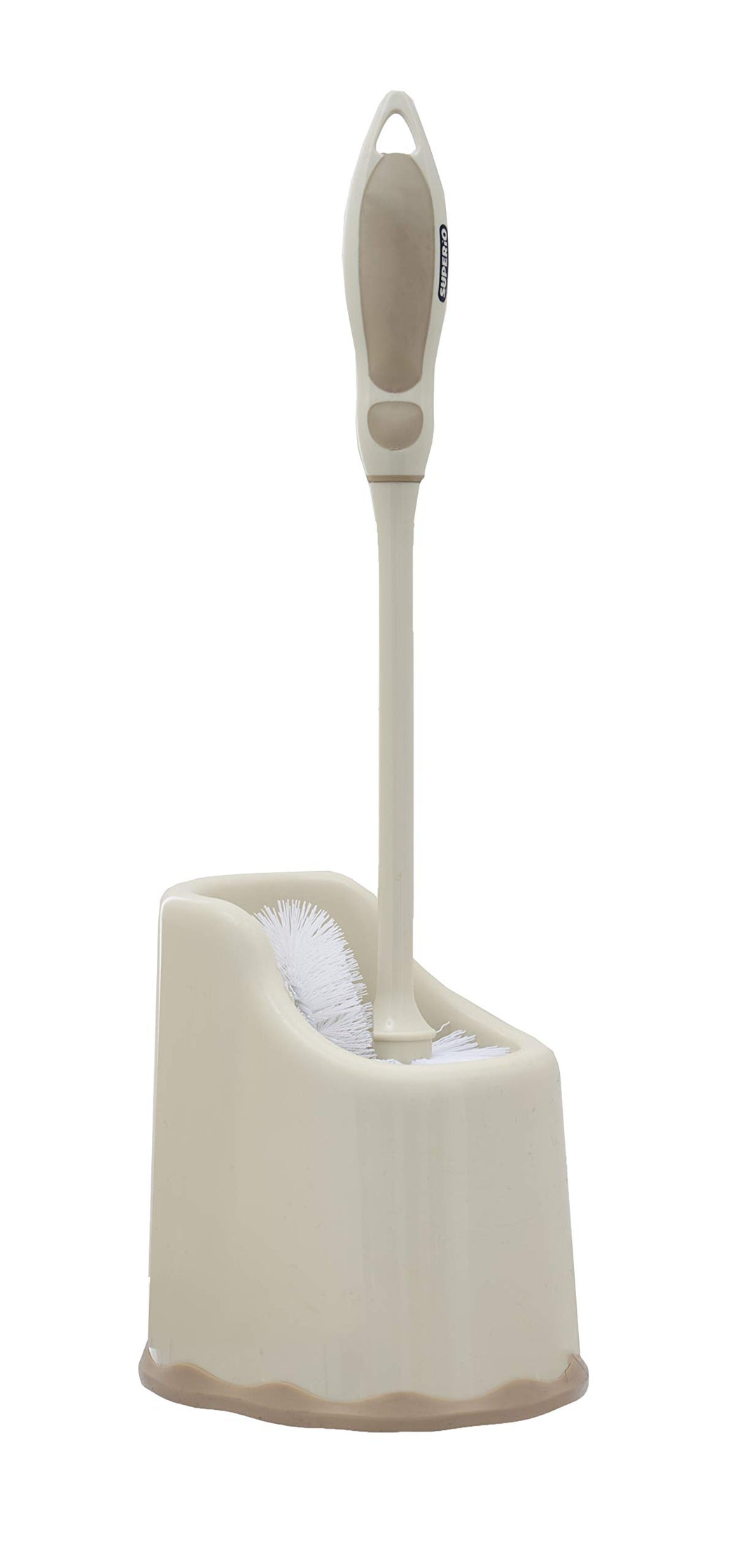 Toilet Brush with Lip (Beige, 1)