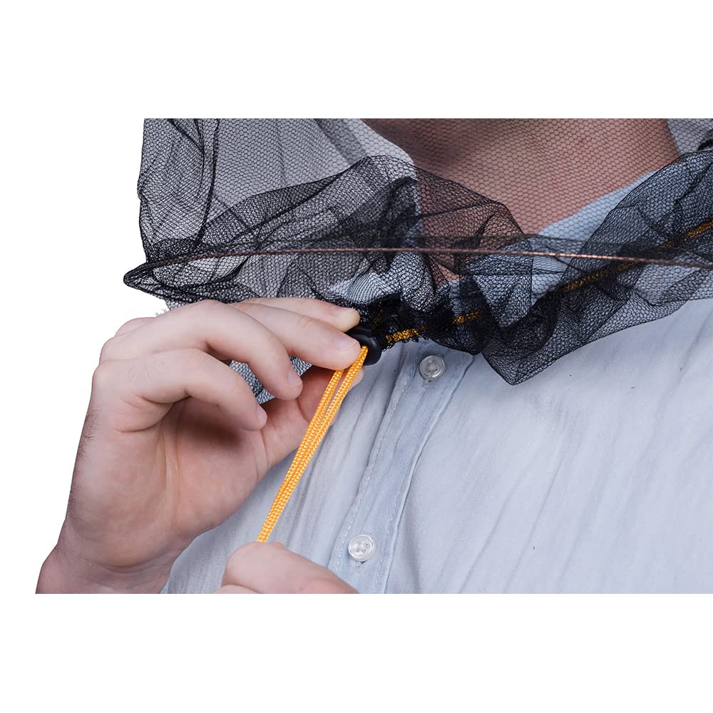 2PCS Mosquito Head Net Veil Mesh hat/Insect Fish Netting hat/Beekeeper hat with Veil/Beekeeping Protection hat/Bug Face Shield/Soft Durable Fly Screen