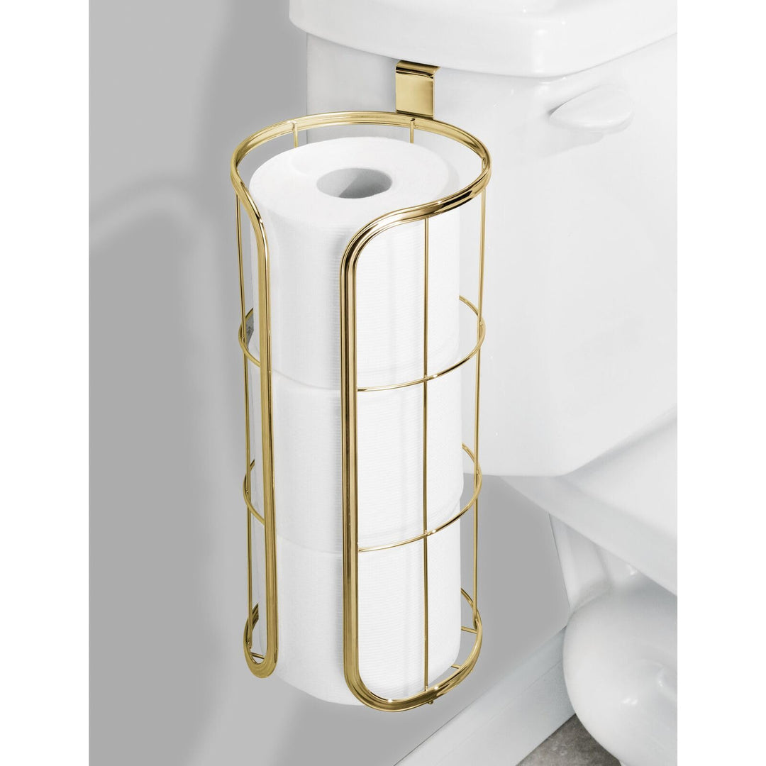 mDesign Modern Over The Tank Hanging Toilet Tissue Pape
