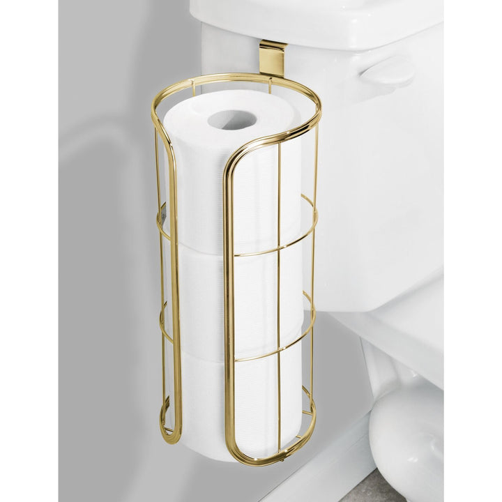 mDesign Modern Over The Tank Hanging Toilet Tissue Pape