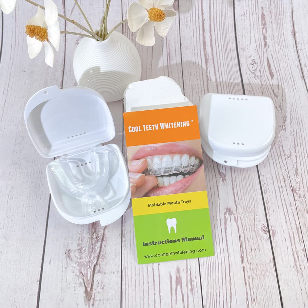 Cool Teeth Whitening 4 Trays in 2 Storage Cases Custom 