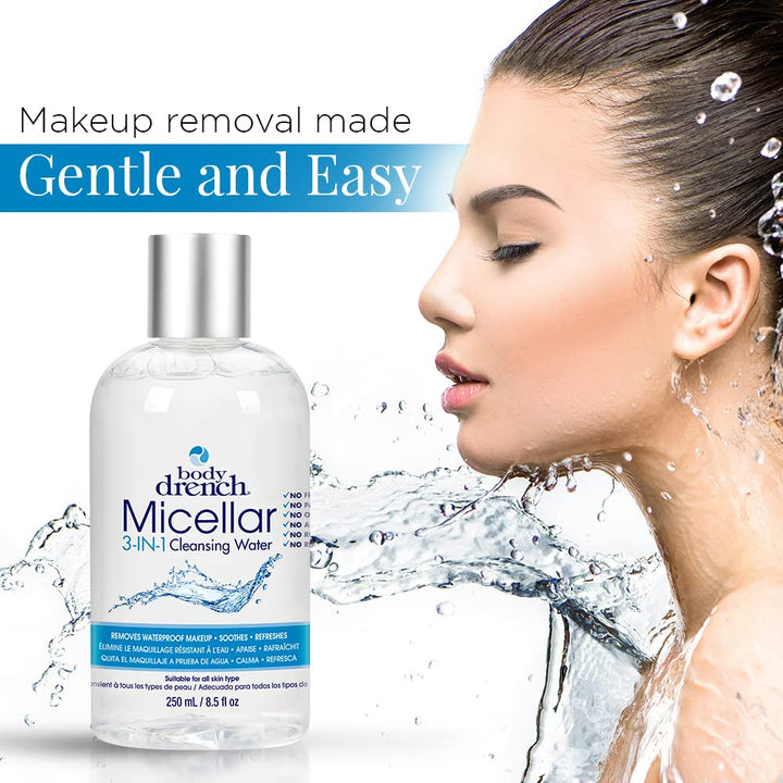 Micellar 3-In-1 Cleansing Water ââ‚¬â€œ Removes Waterproof Makeup, 8.5 fl oz