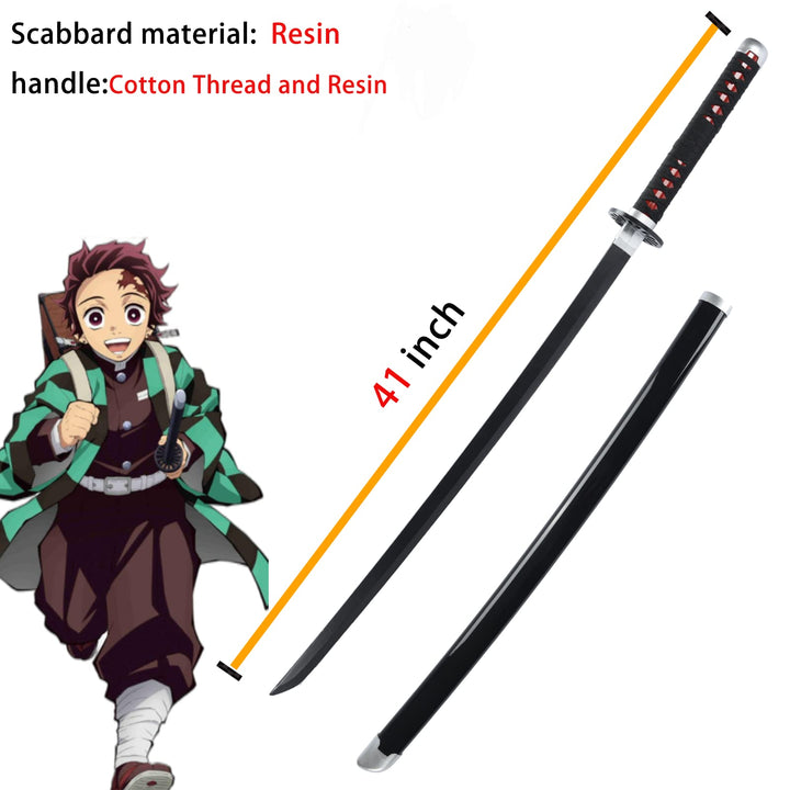 Tanjiro Sword,Demon Slayer Sword, Tanjiro Katana -41 inchfor Role-Playing and Collection.Anime Original Texture