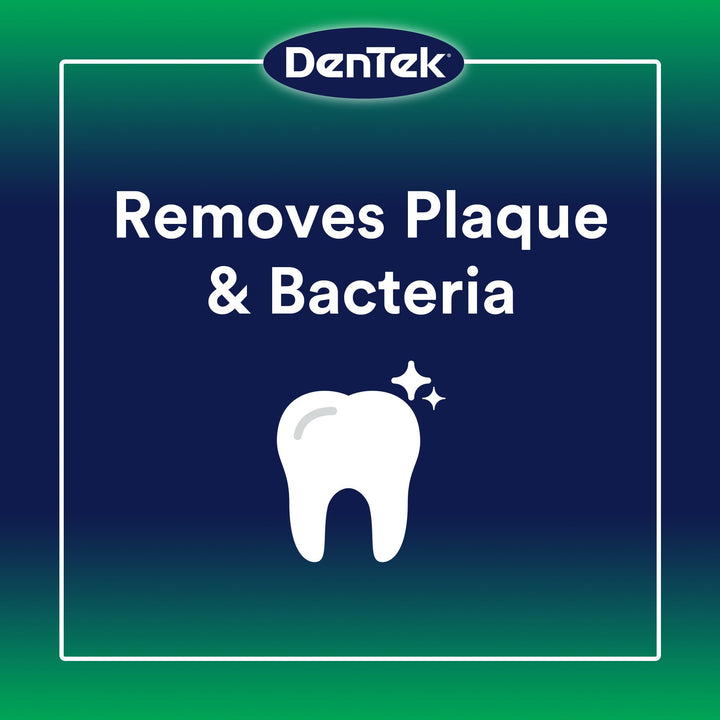 DenTek Triple Clean Floss Pick | 3X Clean: Removes Plaque & Food and Fights Bad Breath | 90 Picks