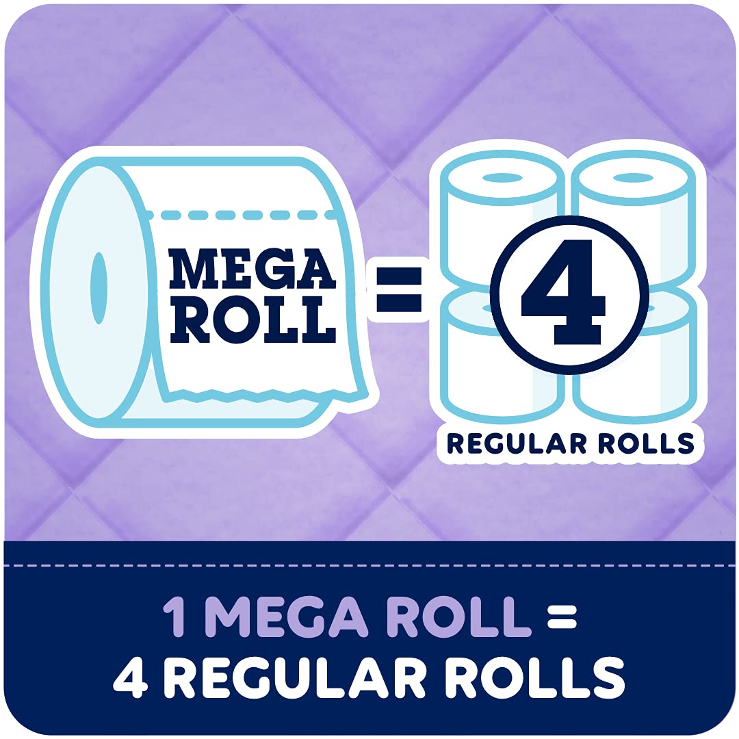 Ultra Plush Toilet Paper, 32 Mega Rolls = 128 Regular Rolls, 3-Ply Bath Tissue (Packaging May Vary), 8 Count (Pack of 4)