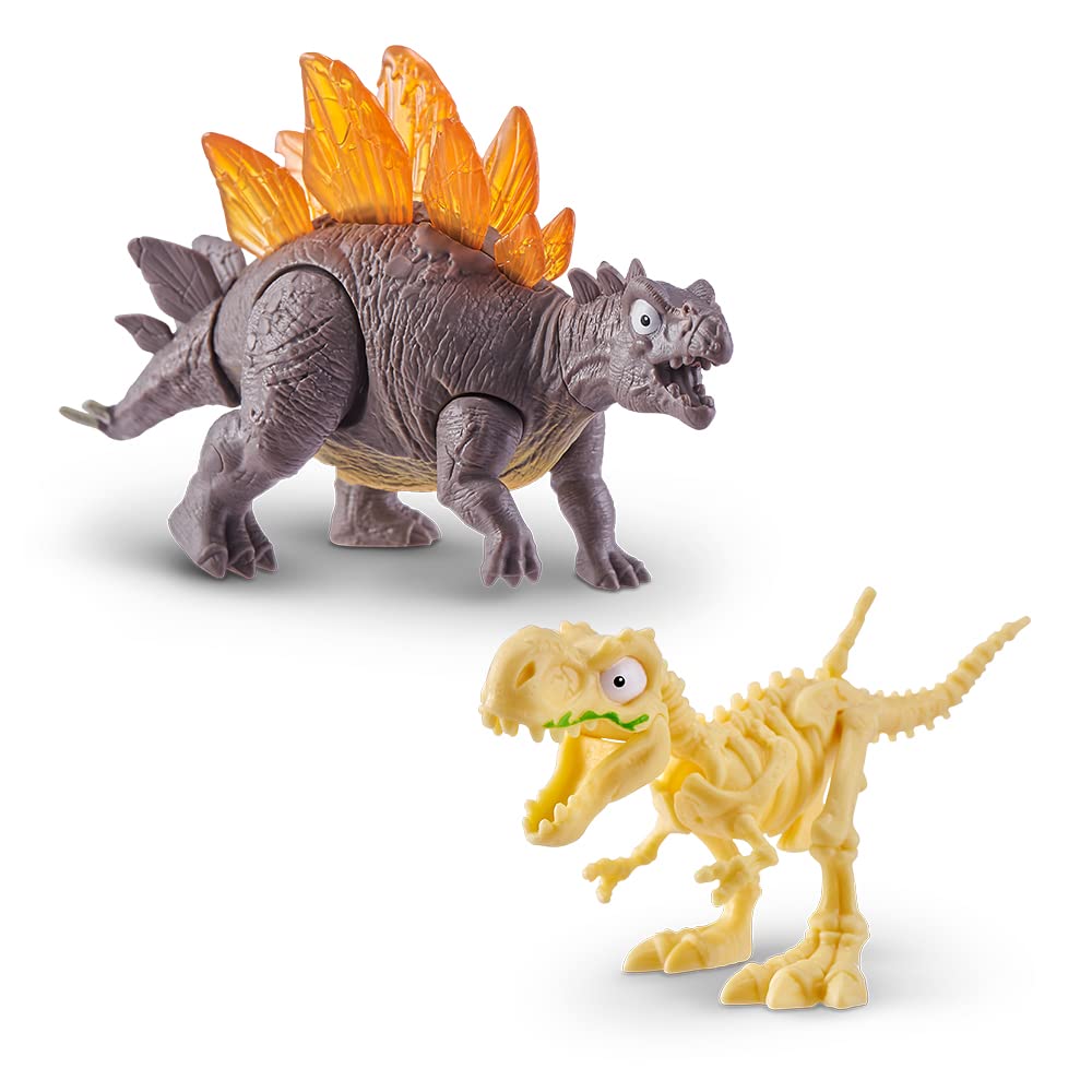 Smashers Combo Pack Mini Light-Up Dino Stegosaurus by ZURU with Lava Slime Surprise Series 4 - Amazon Exclusive Dinosaur Toy for Boys and Kids