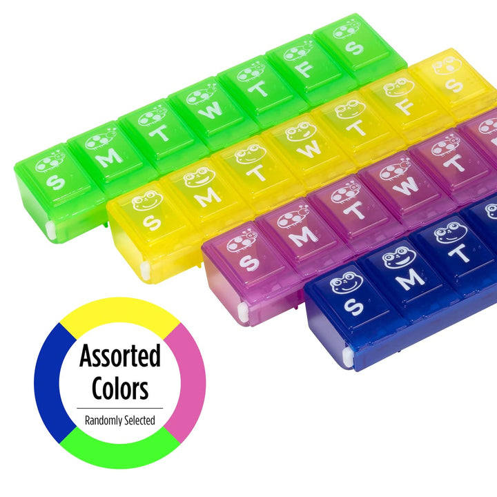 Ezy Dose 7 Day Family Designs Pill Planner (Large) Color May Vary