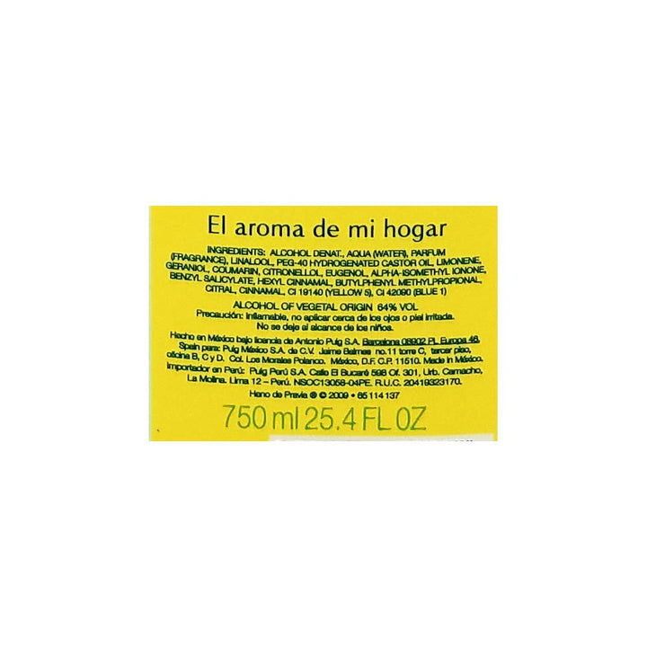 Heno De Pravia Splash Cologne Agua De Colonia, 25.5 Ounce