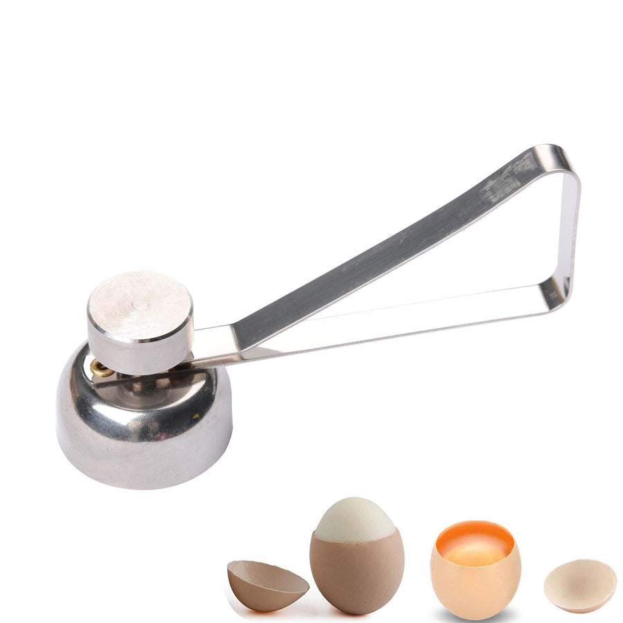 Stainless Steel Egg Cracker Cutter Raw/Soft Hard Boiled