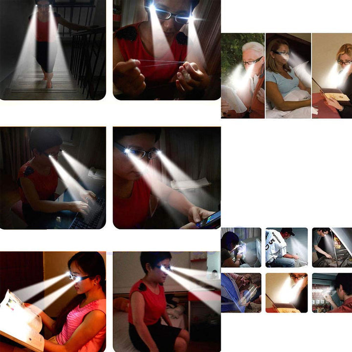 4 Pcs Reading Glasses Led Readers with Lights Fashion G