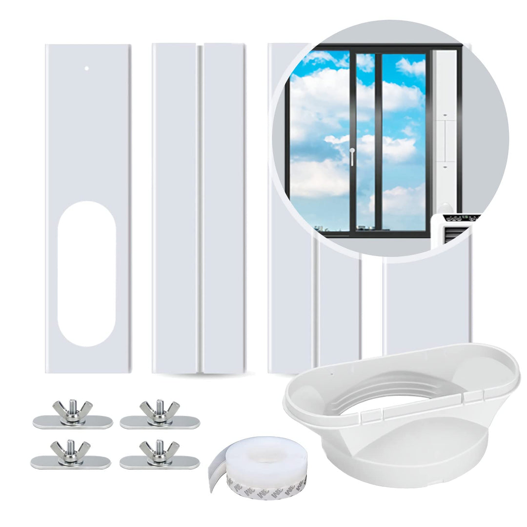 Mnwan 5.1 Inch Portable AC Window Kit, Adjustable Windo