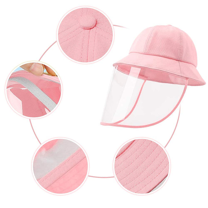 Kids Hat Outdoor, Sun Fisherman Cap for Children Kids Boys Girls Toddlers Babies Pink
