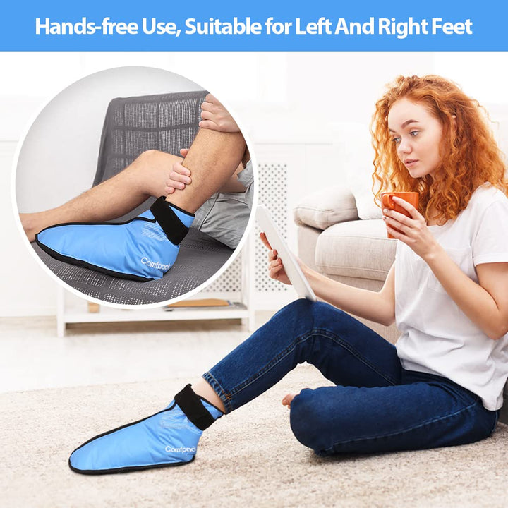 Comfpack Large Foot Ice Pack Wrap for Plantar Fasciitis