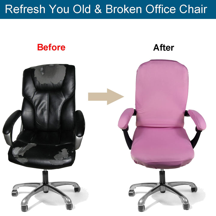 WOMACO Printed Office Chair Covers, Stretch Computer Ch