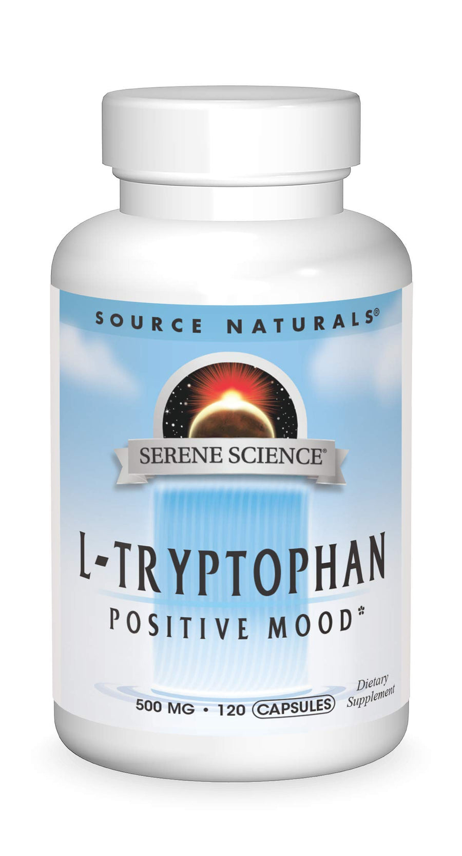 Serene Science L-Tryptophan, Positive Mood*, 500 mg - 120 Capsules