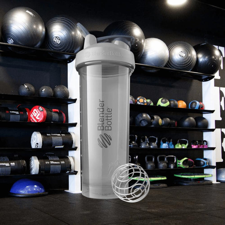 Shaker Bottle Pro Series Perfect for Protein Shakes and Pre Workout, 32-Ounce, Pebble Grey