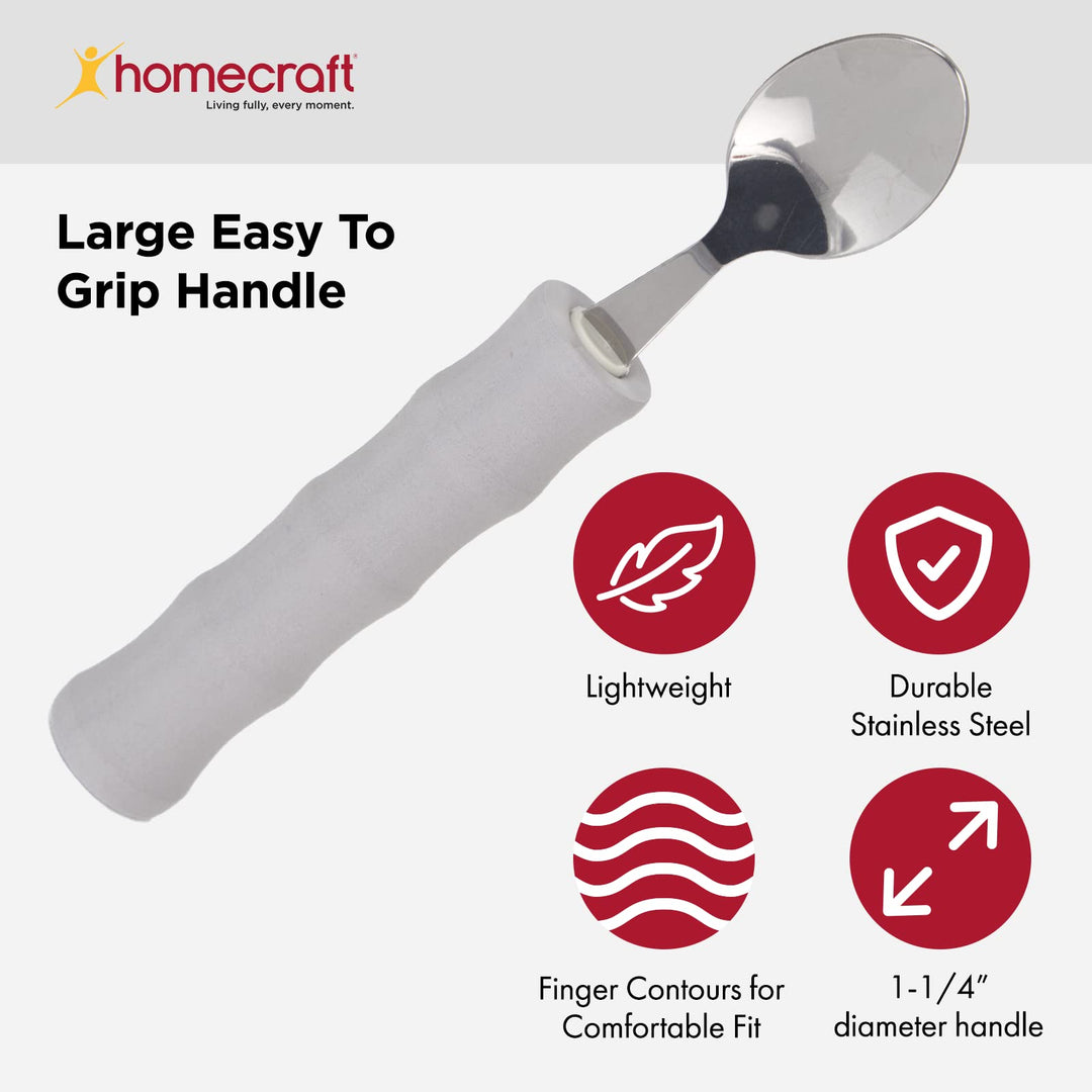 28606 Homecraft Lightweight Foam-Handled Grip Spoon